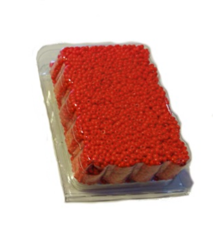 Seedbeads 9/0 opak korallröd
