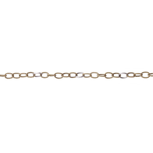 Waxing Poetic  vriden kedja 91cm mässing silver