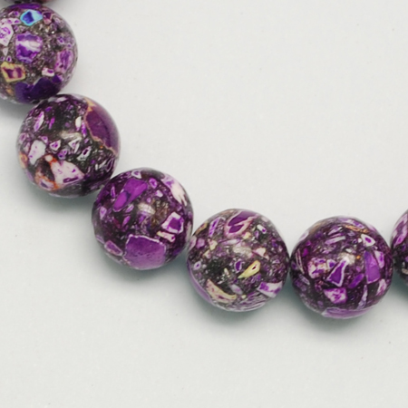 Magnesit 14mm lila mosaik 9st