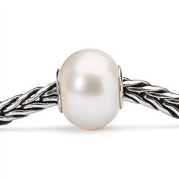 Trollbeads White Pearl kula
