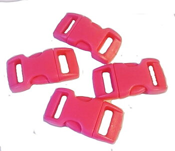 Snäpplås rosa till paracord 4st