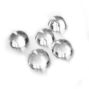 20mm cabochon hög dome i glas