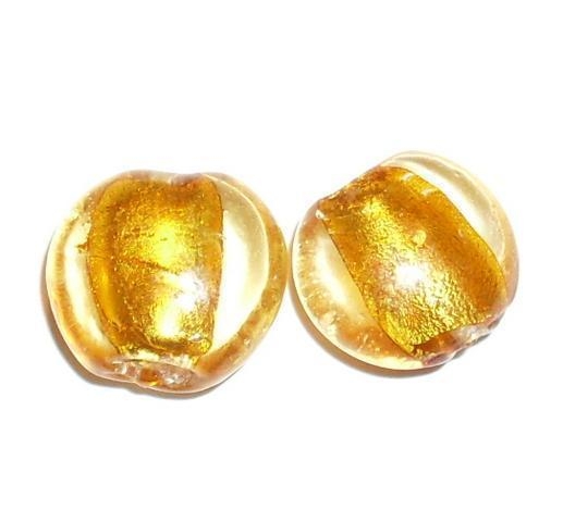 Rund 15mm guld 5st