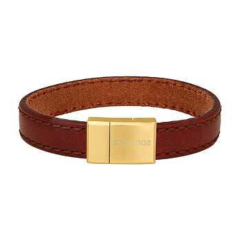 Son of Noa armband med söm brun guld