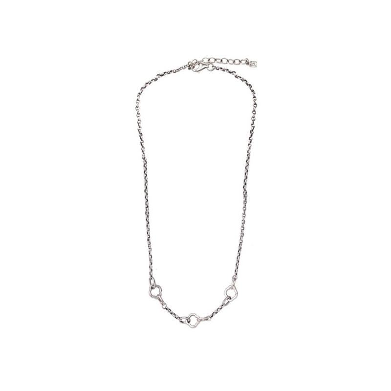 Waxing Poetic Stanza Clip halsband - silver