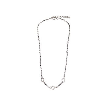 Waxing Poetic Stanza Clip halsband - silver