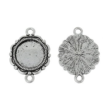 Cabochonfäste connector antiksilver 3st