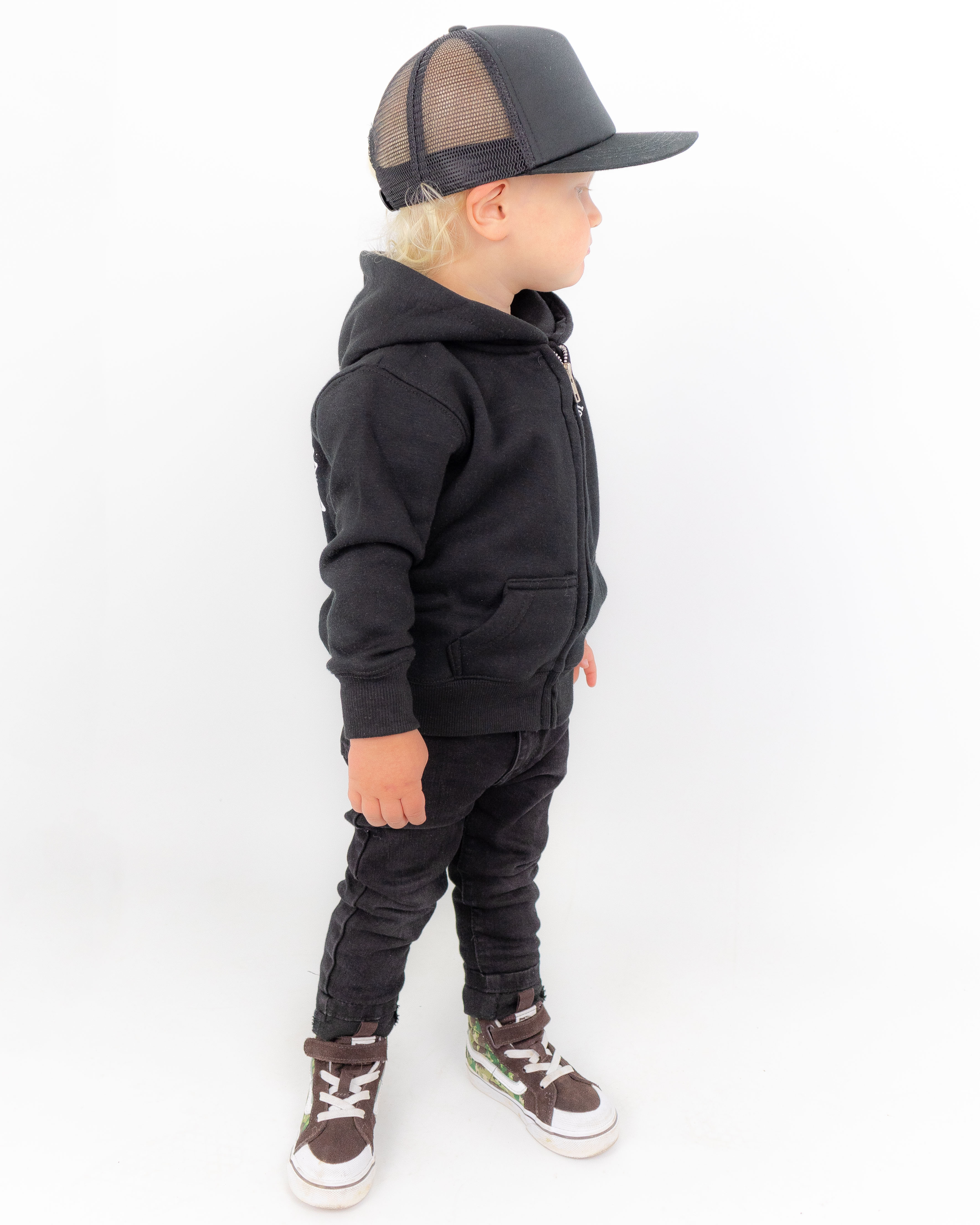 Little Native Zip Hood Black - 4