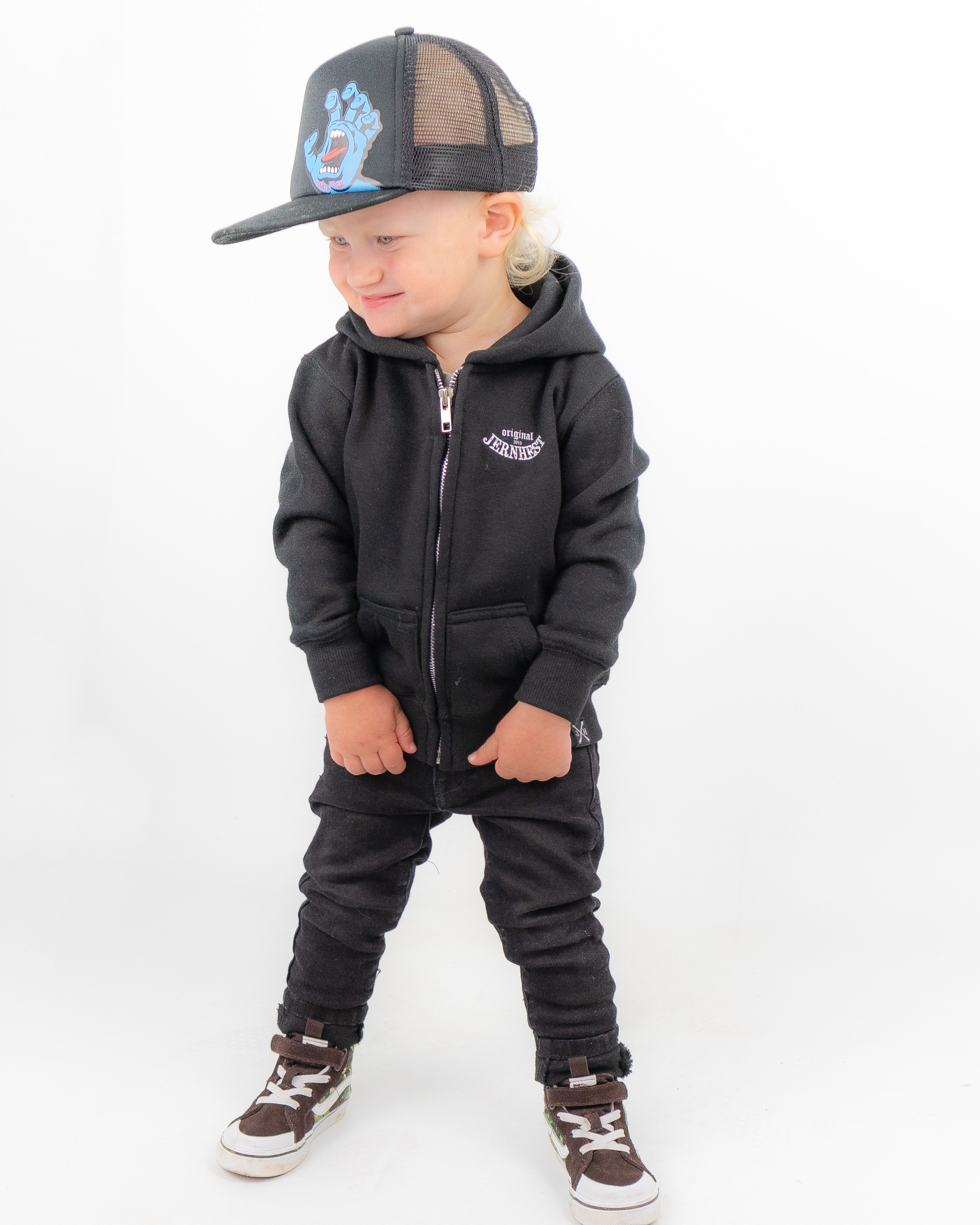 Little Native Zip Hood Black - 2