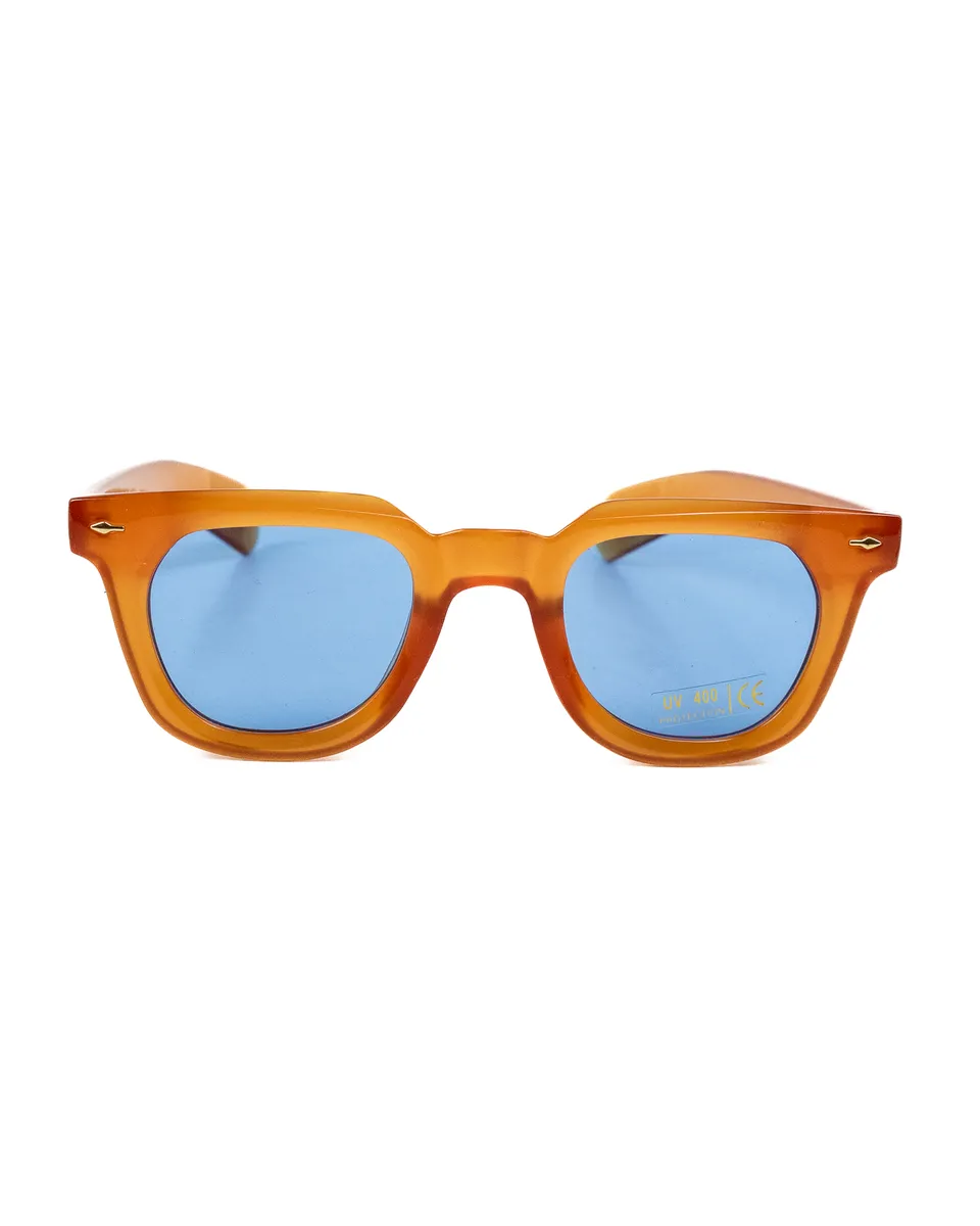 Delirium - Buzzed Sunglasses - Rust Brown / Blue - 3