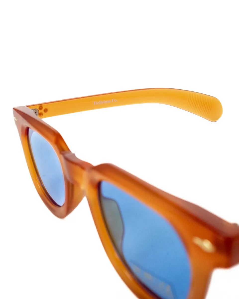 Delirium - Buzzed Sunglasses - Rust Brown / Blue - 4