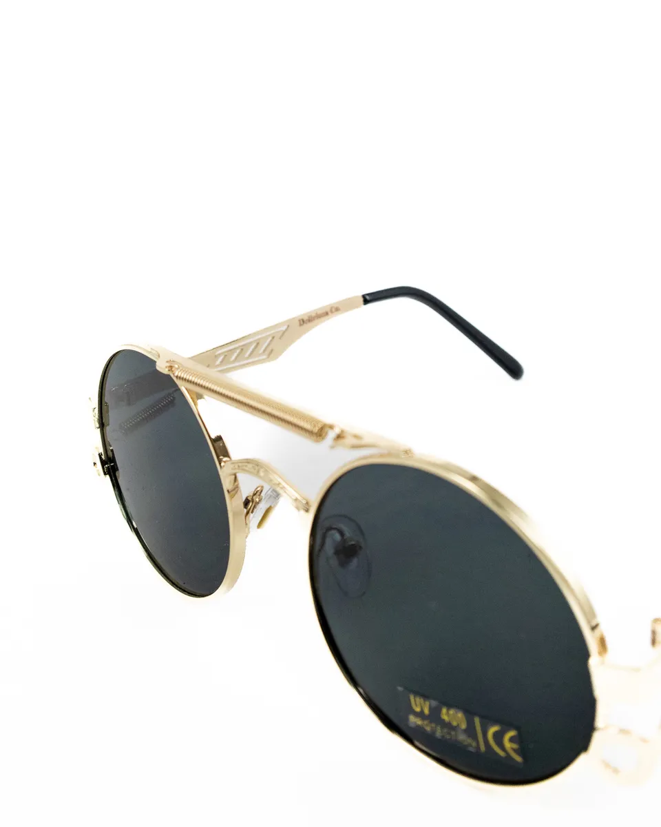 Delirium - Blacka Sunglasses - Gold / Black - 4