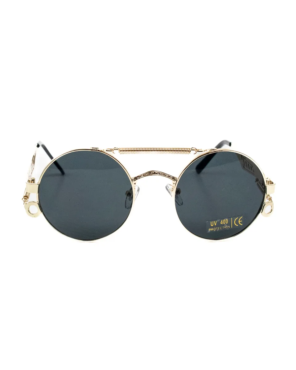 Delirium - Blacka Sunglasses - Gold / Black - 3