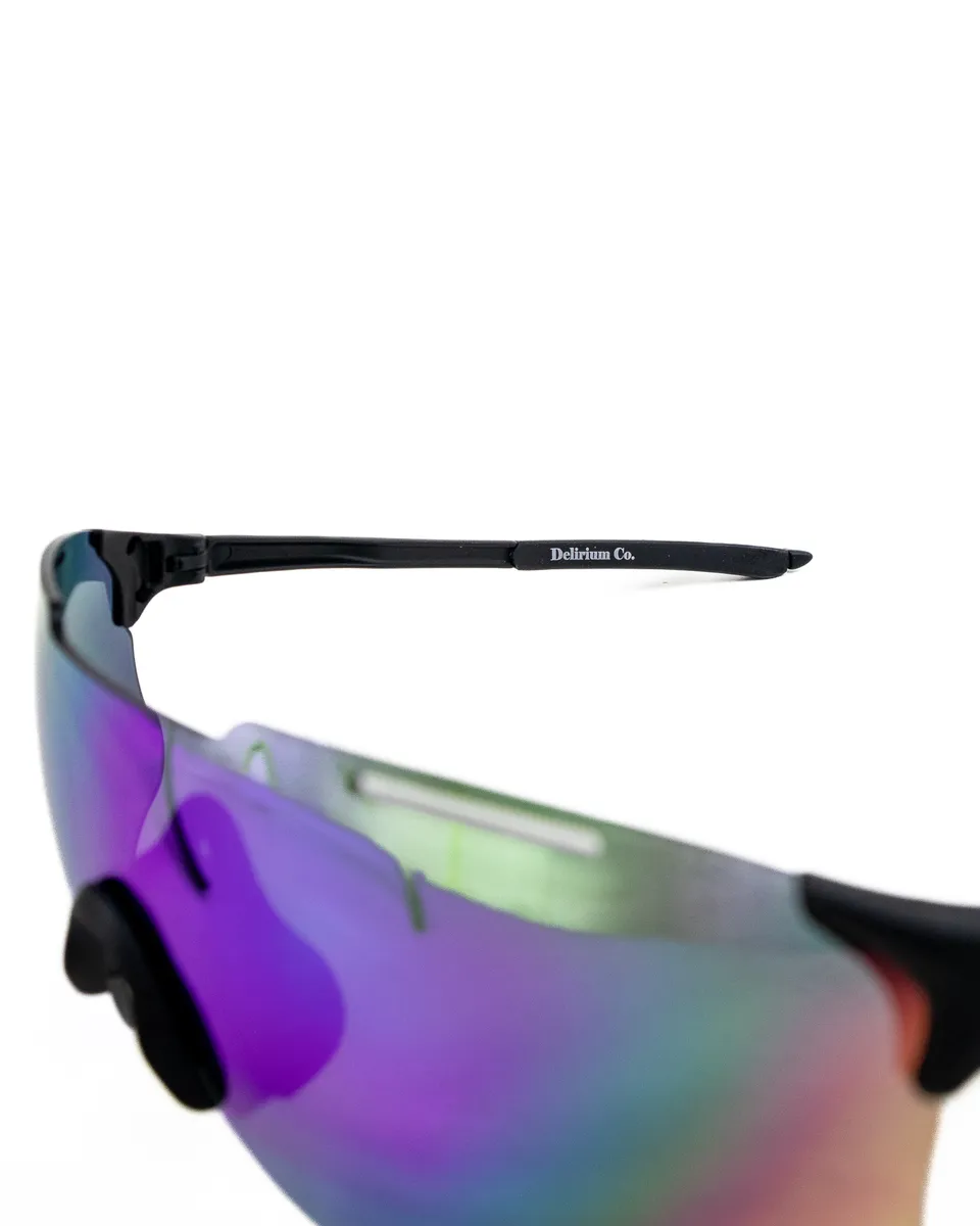 Delirium - Slirig Sunglasses - Black / Green - 2