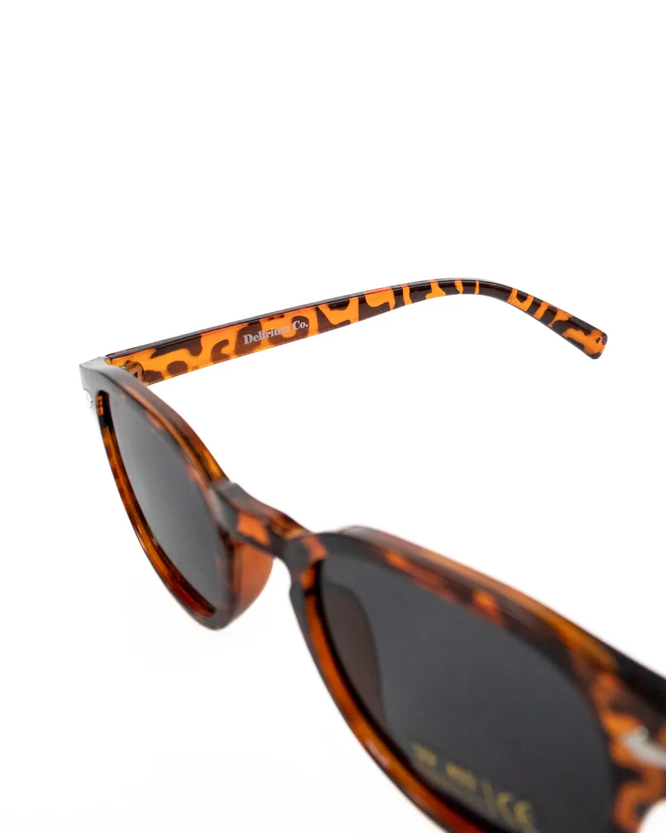 Delirium - Fuzzy Sunglasses - Brown / Black - 3