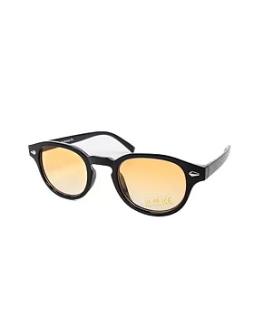 Delirium - Fuzzy Sunglasses - Black / Orange