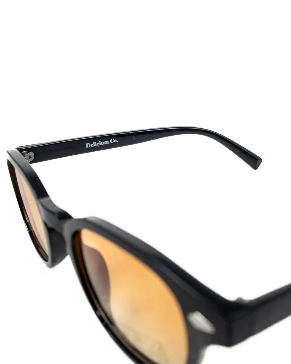 Delirium - Fuzzy Sunglasses - Black / Orange - 3