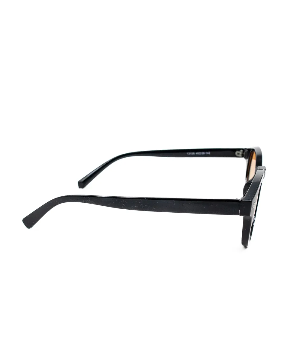 Delirium - Fuzzy Sunglasses - Black / Orange - 4