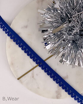 Decorative elastic 12 mm - Cobolt blue