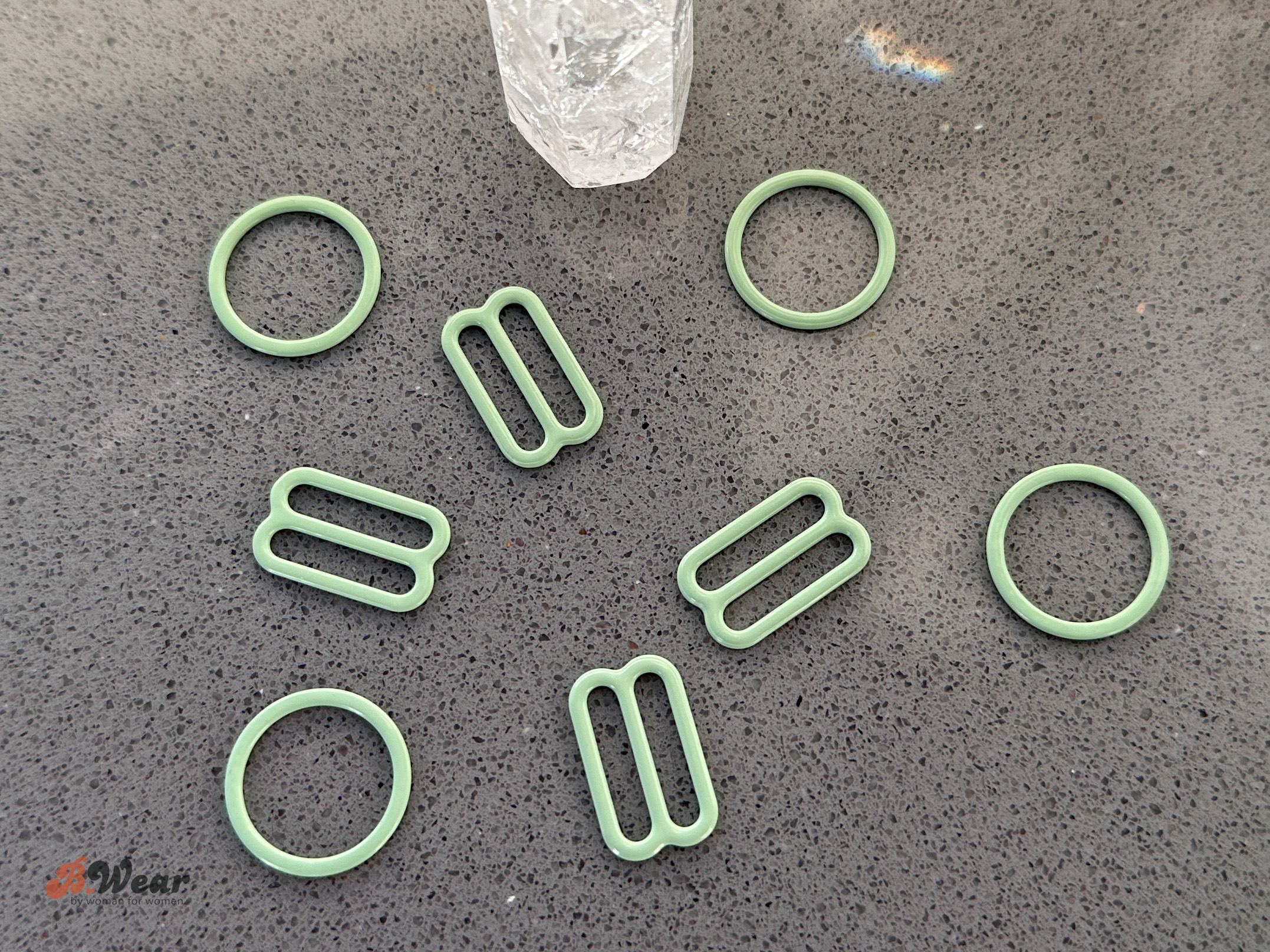 Ring 15 mm - Pistachio green
