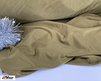 Olive green matte swimwear fabric