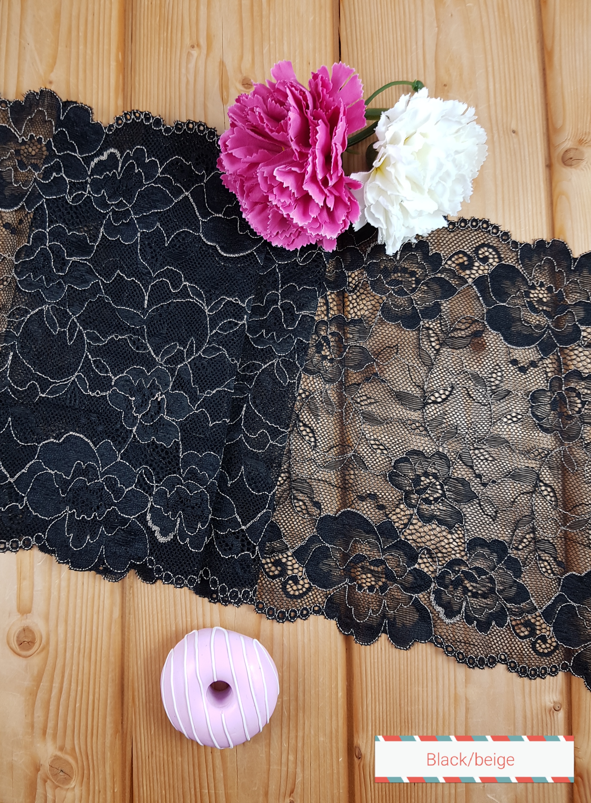 Lace with stretch 22 cm - 3