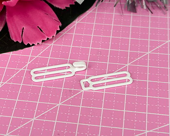 Metall Slider Hook - White