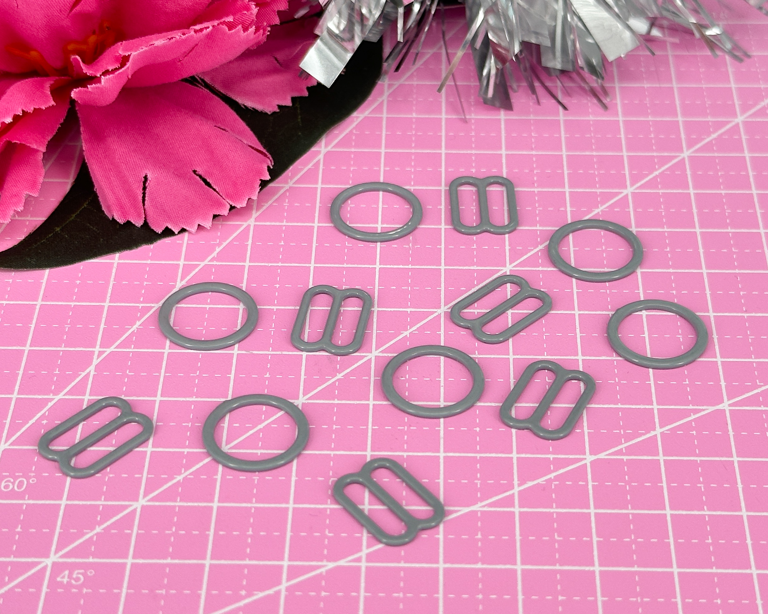 Set ring & sleif 15 mm - Platinum