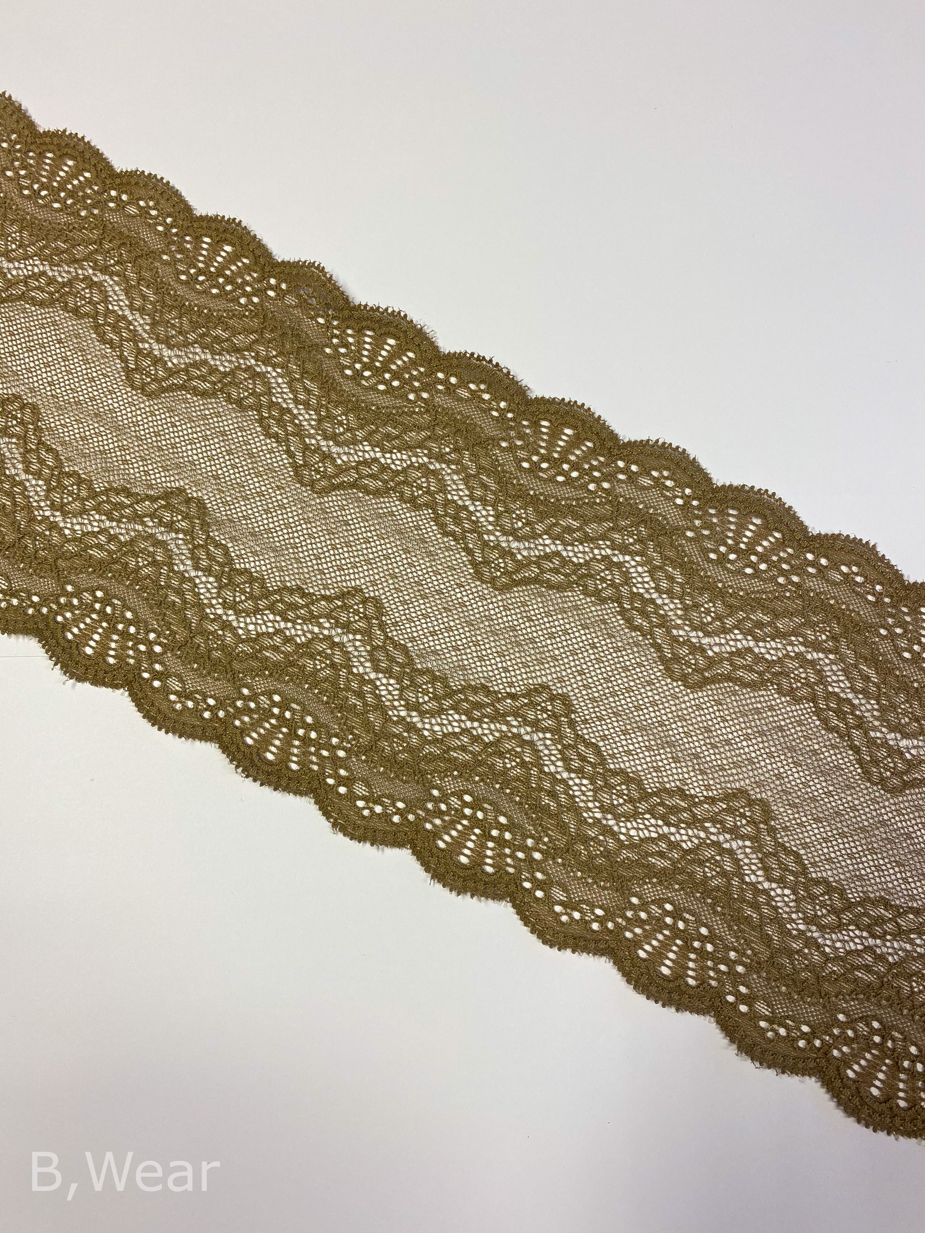 Nougat stretch spets 16 cm 