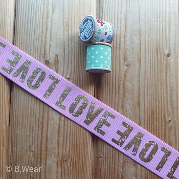 Golden printed Elastic 40 mm wide 