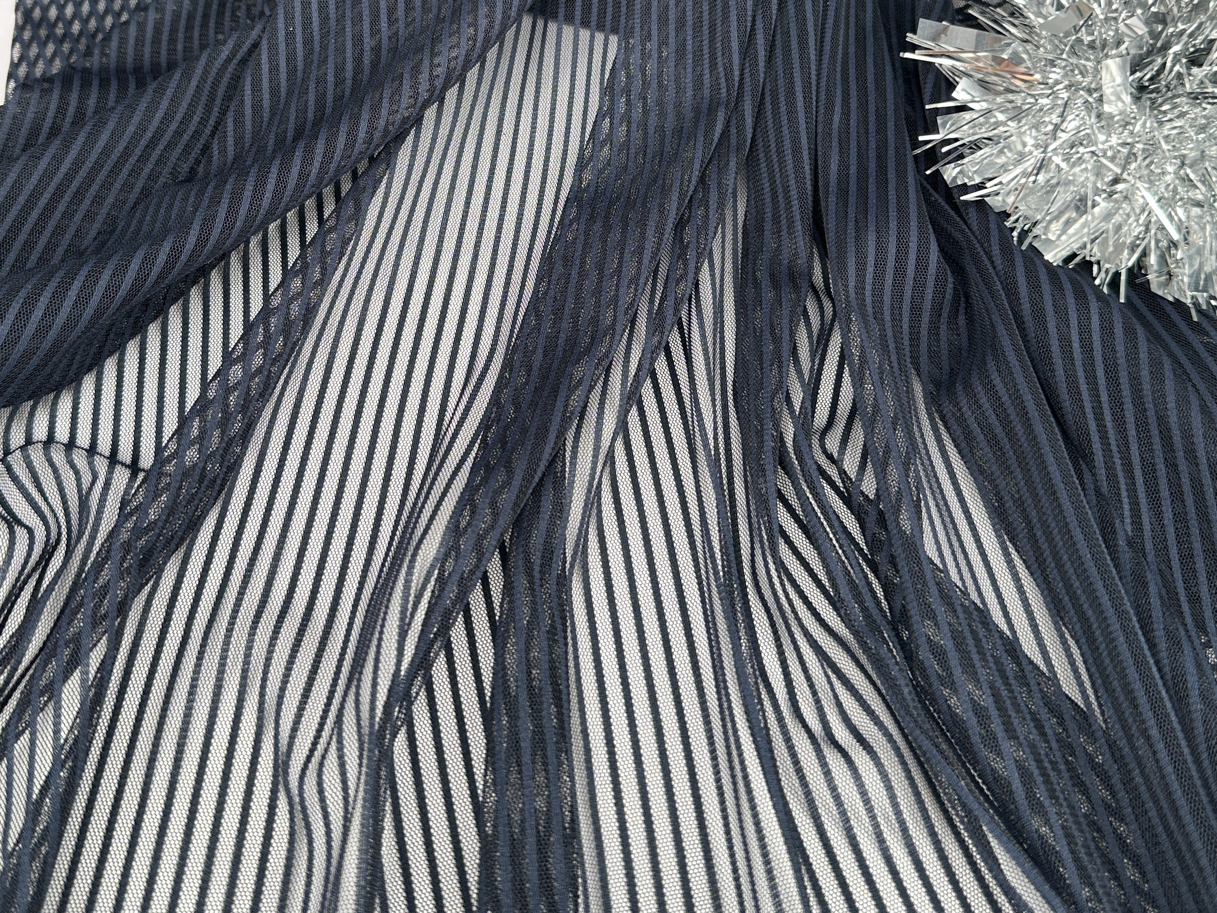 Striped tulle - Navyblue 