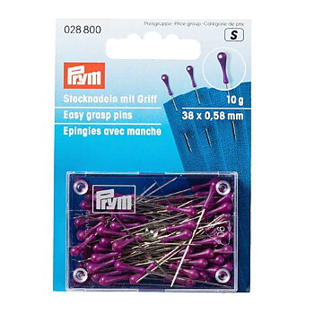Prym knappnålar med lätt greps handtag