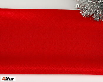 Non-stretch Bra cup fabric in red with cool pattern