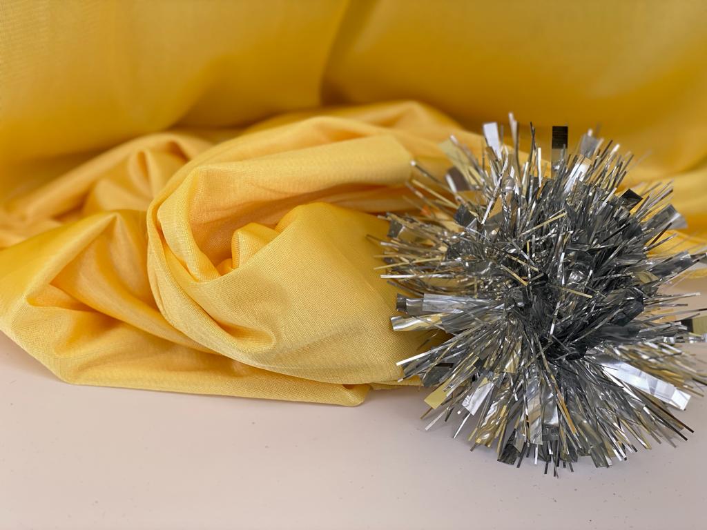 Sheer fabric for lining - Light yellow