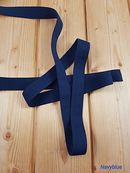 25 mm wide elastic - Navyblue