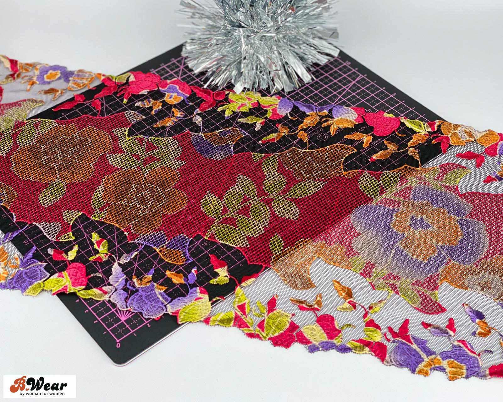 Non stretch lace in lovely colours - 21 cm