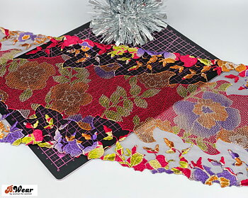 Non stretch lace in lovely colours - 21 cm