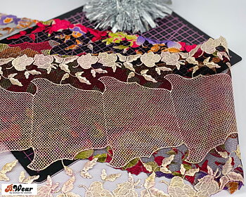 Non stretch lace in lovely colours - 21 cm