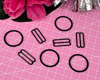 Set Ring & slider 23 mm - Black