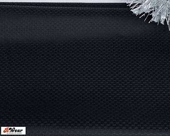 Non-stretch Bra cup fabric in Black with waffled structure