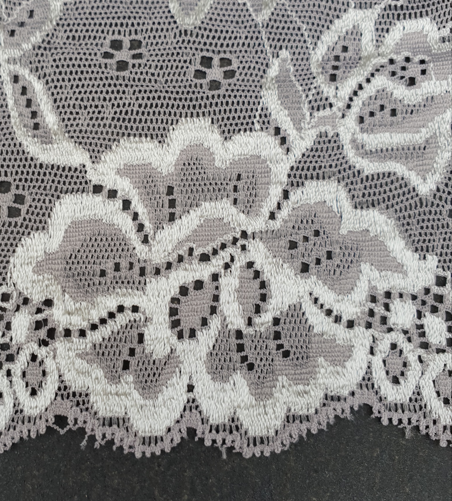 Grey lace with a hint of purple - 3