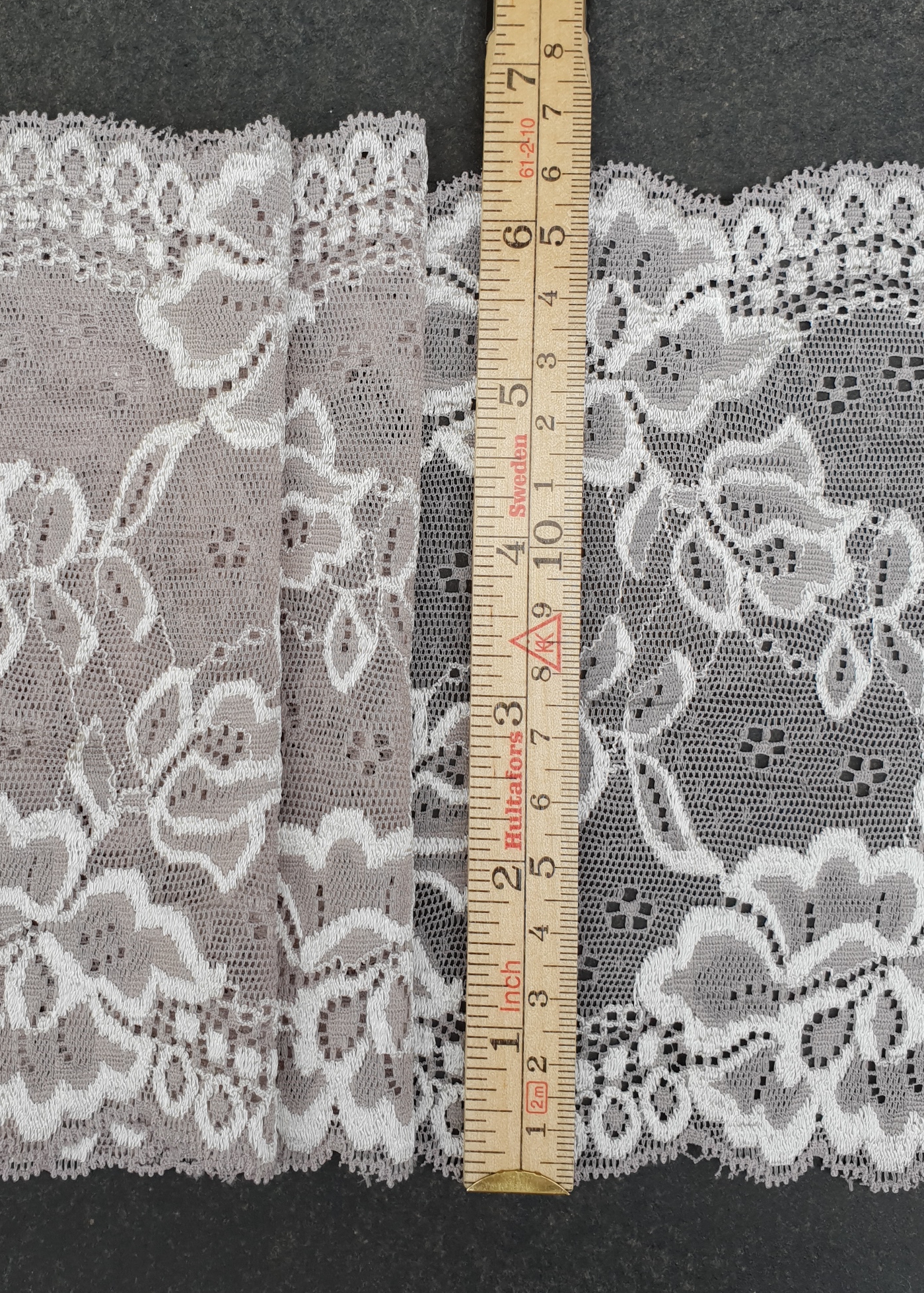 Grey lace with a hint of purple - 2