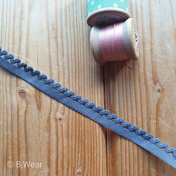 Dark Grey Decor elastic - 12 mm