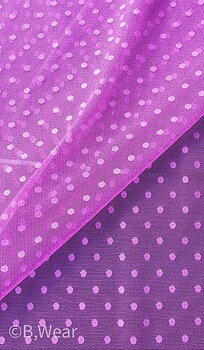 Tyll med prickar - Fuchsia