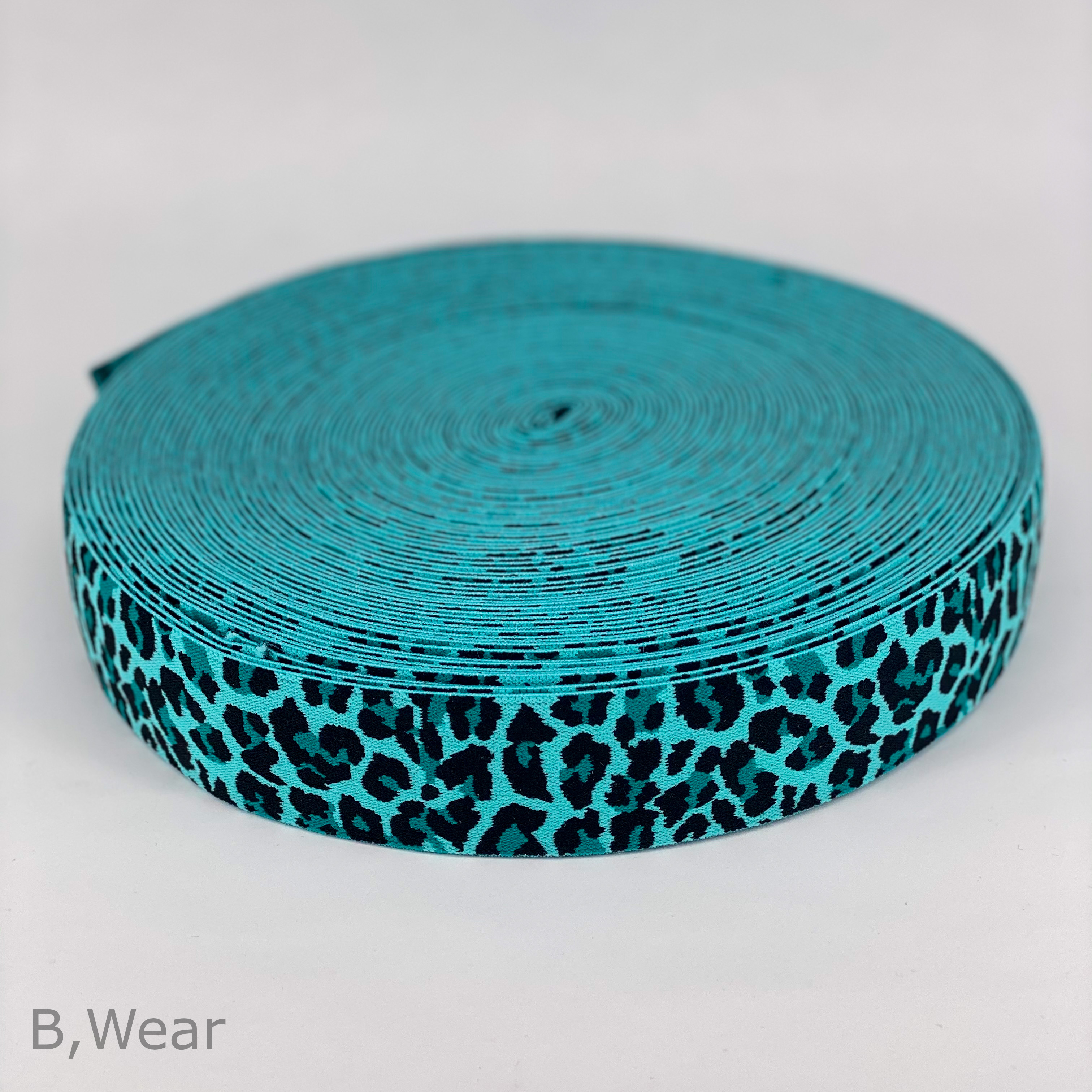 Leopard - Turkos/svart - 40 mm