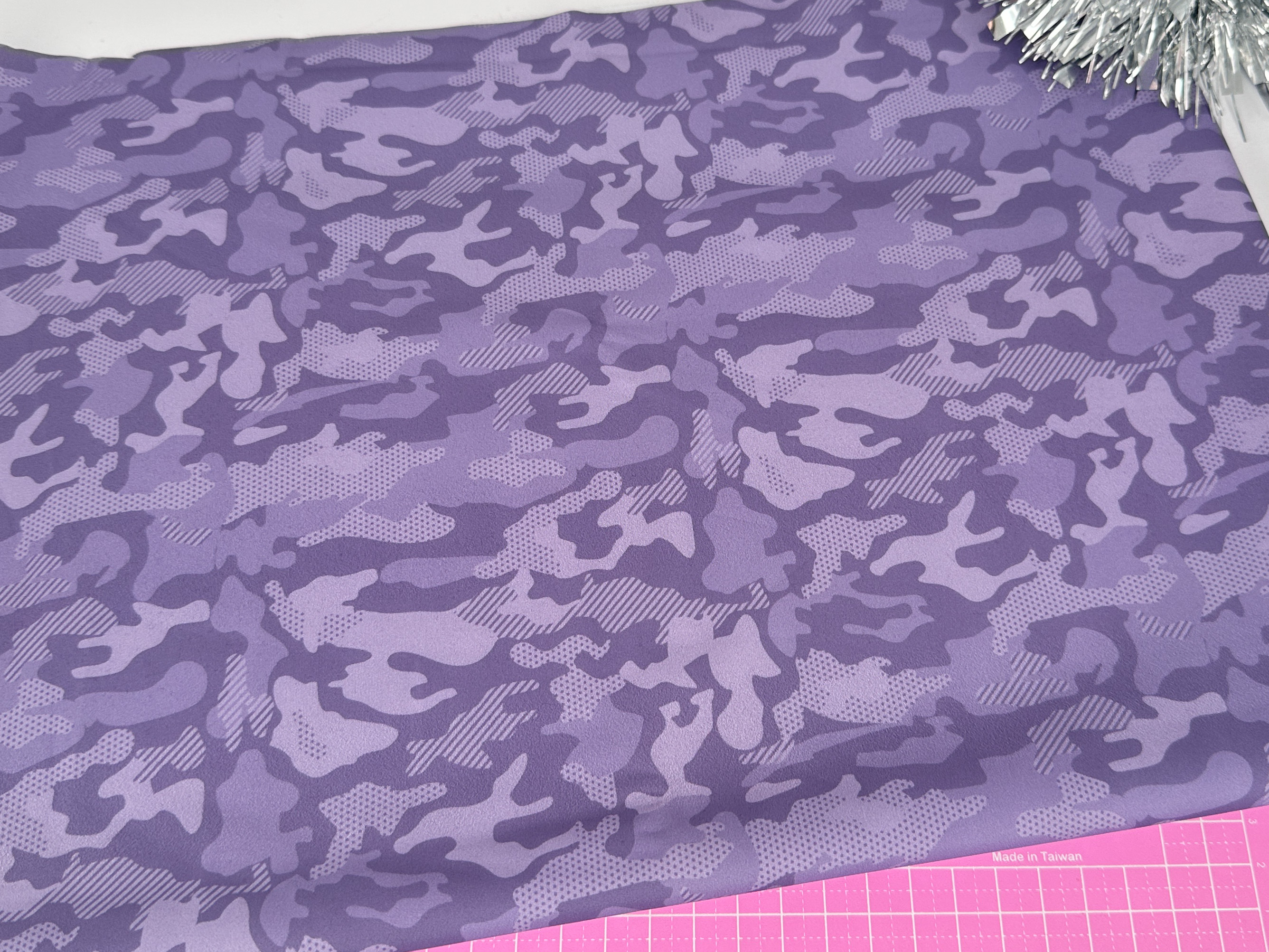 Sport & Swim fabric in camouflage - Purple