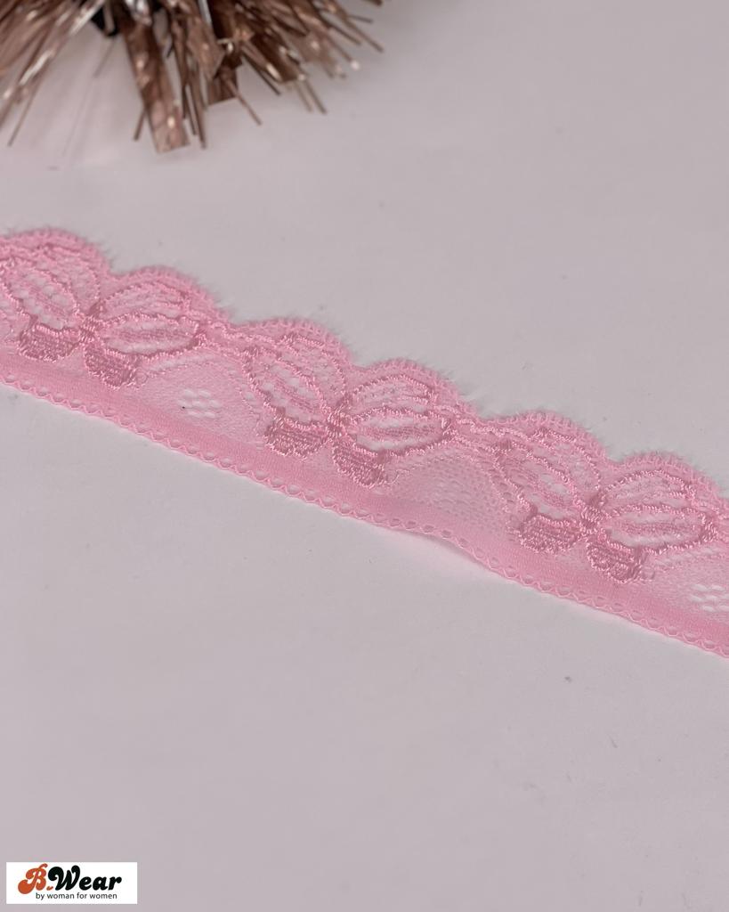 Lightpink stretch lace 30 mm