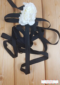Fold over elastic 15 mm - Black