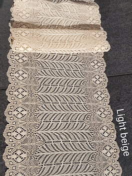 Beige tunn ljuvlig stretch spets 
