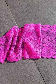 Hotpinkpurple stretch lace